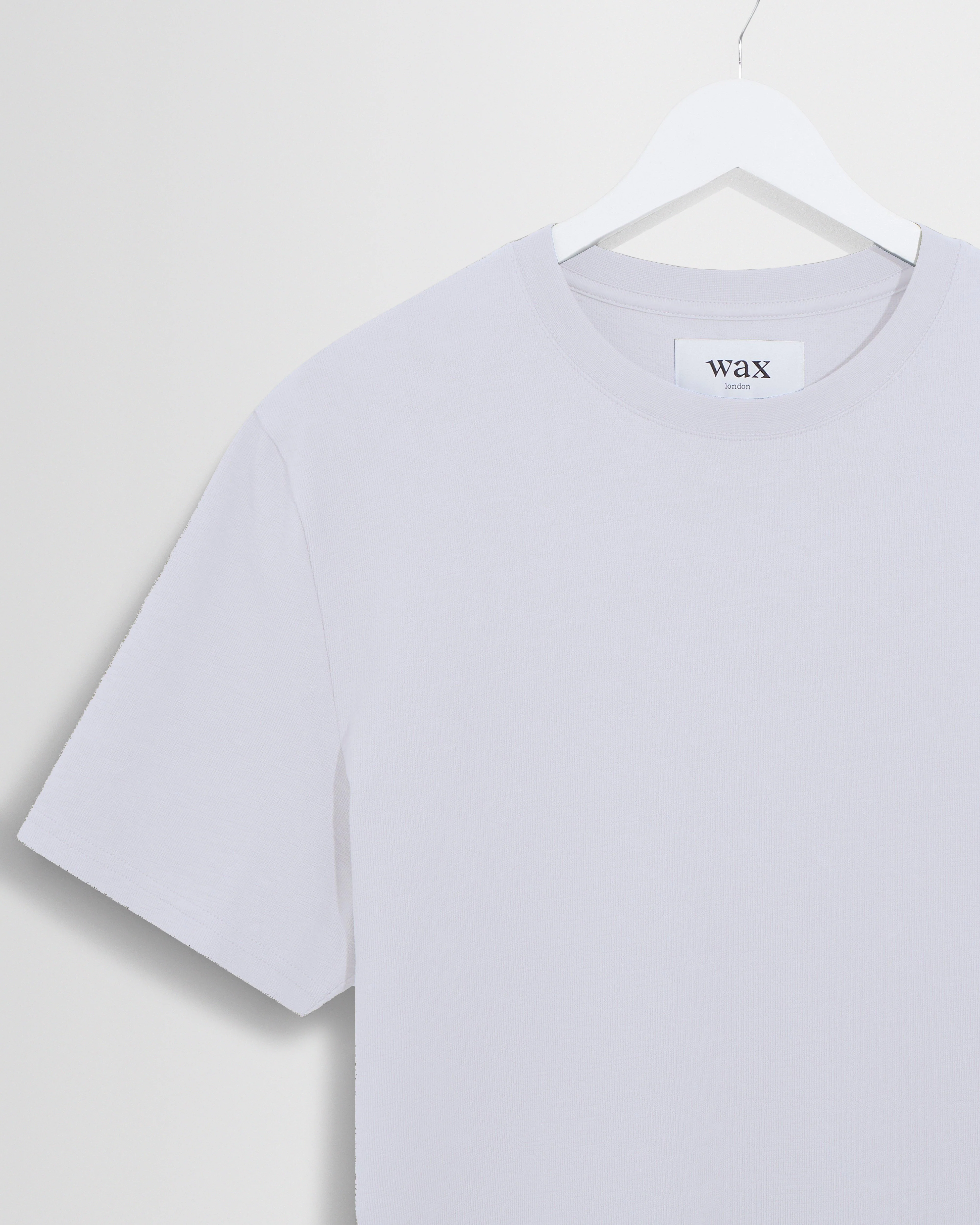 Dean - White Textured Organic Cotton T-Shirt - Image 7