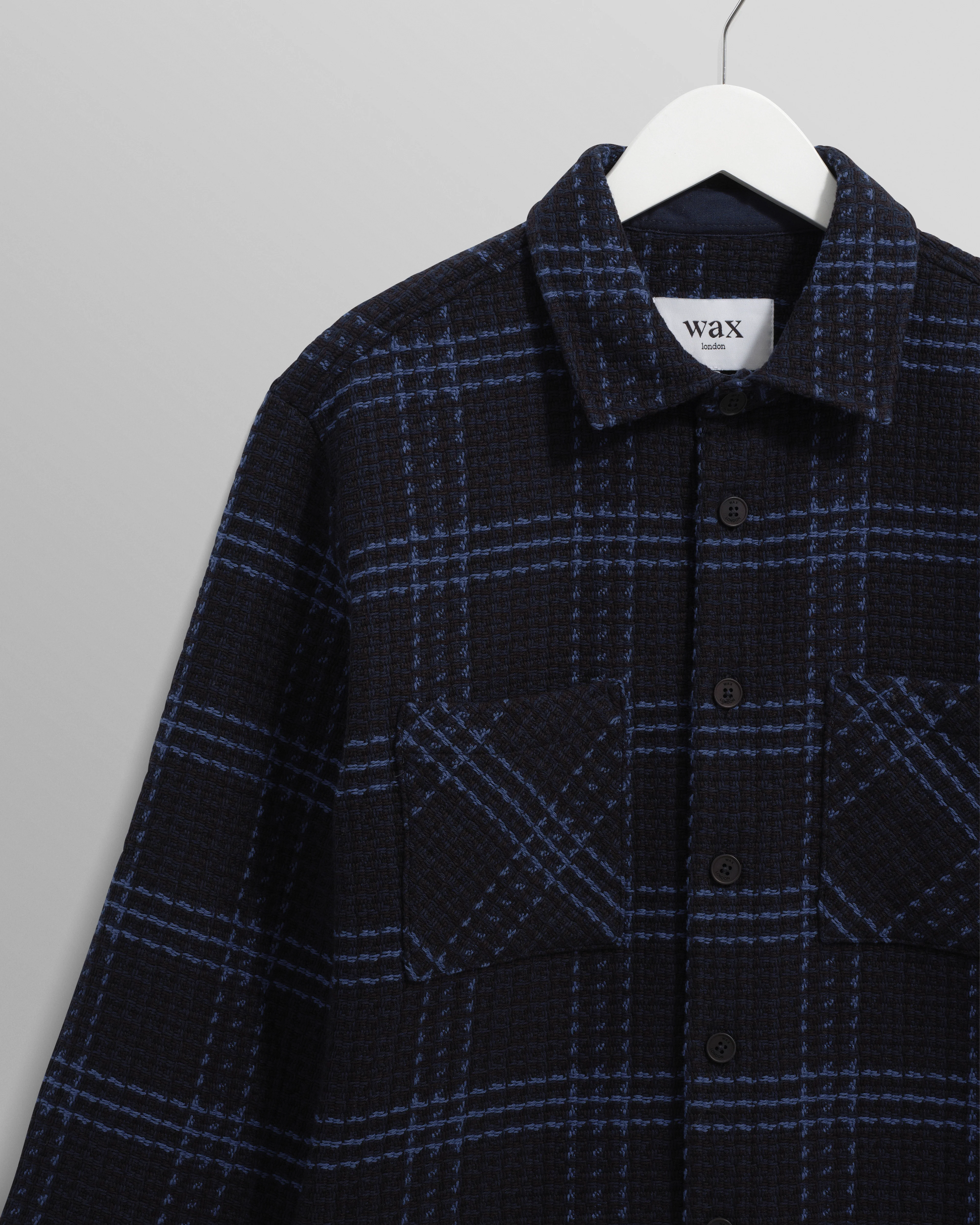 Whiting - Navy And Blue Skate Check Overshirt - Image 7